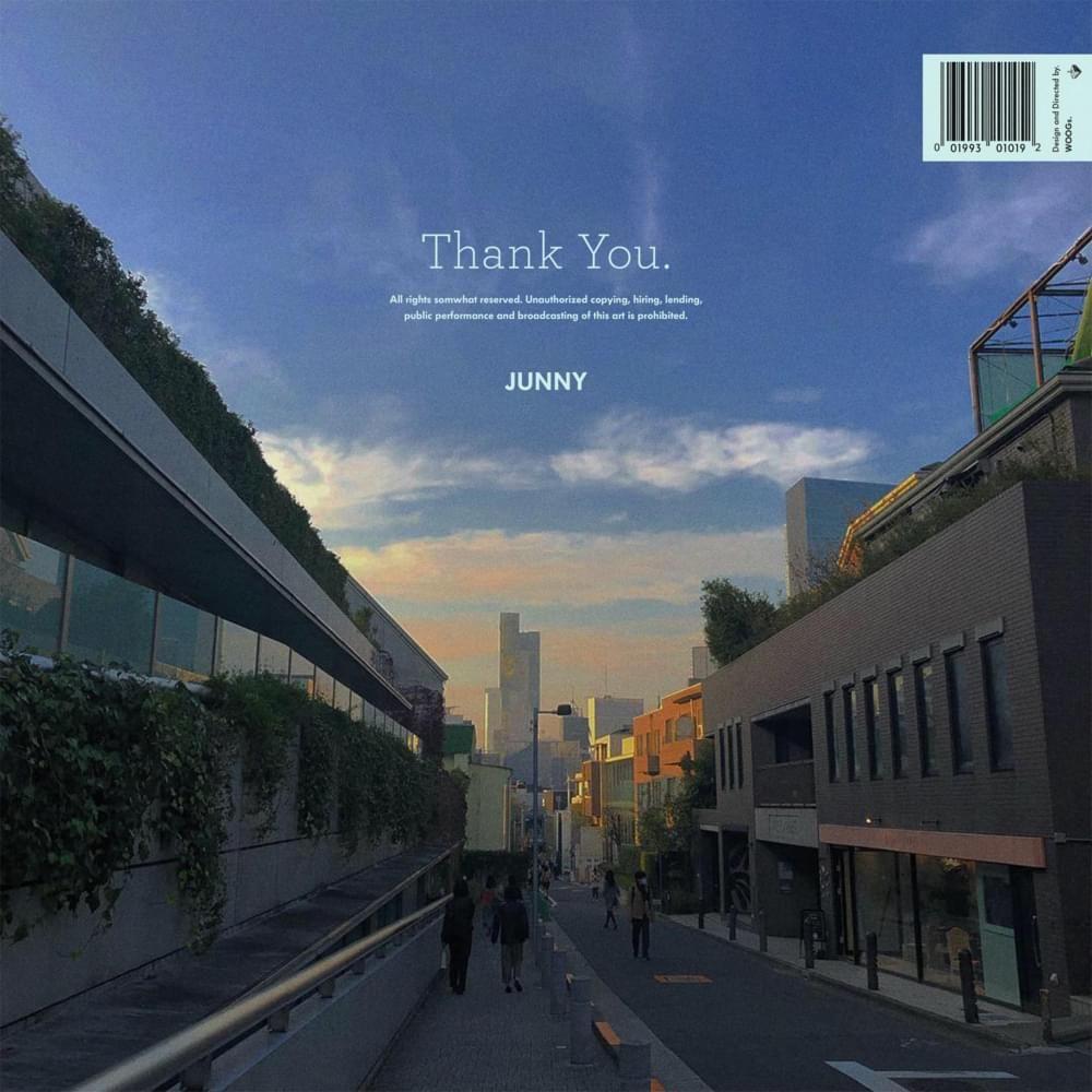 Portada de Sencillo/EP "Thank You", de JUNNY