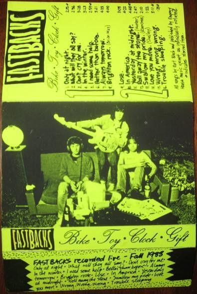 Portada de Álbum "Bike • Toy • Clock • Gift", de Fastbacks