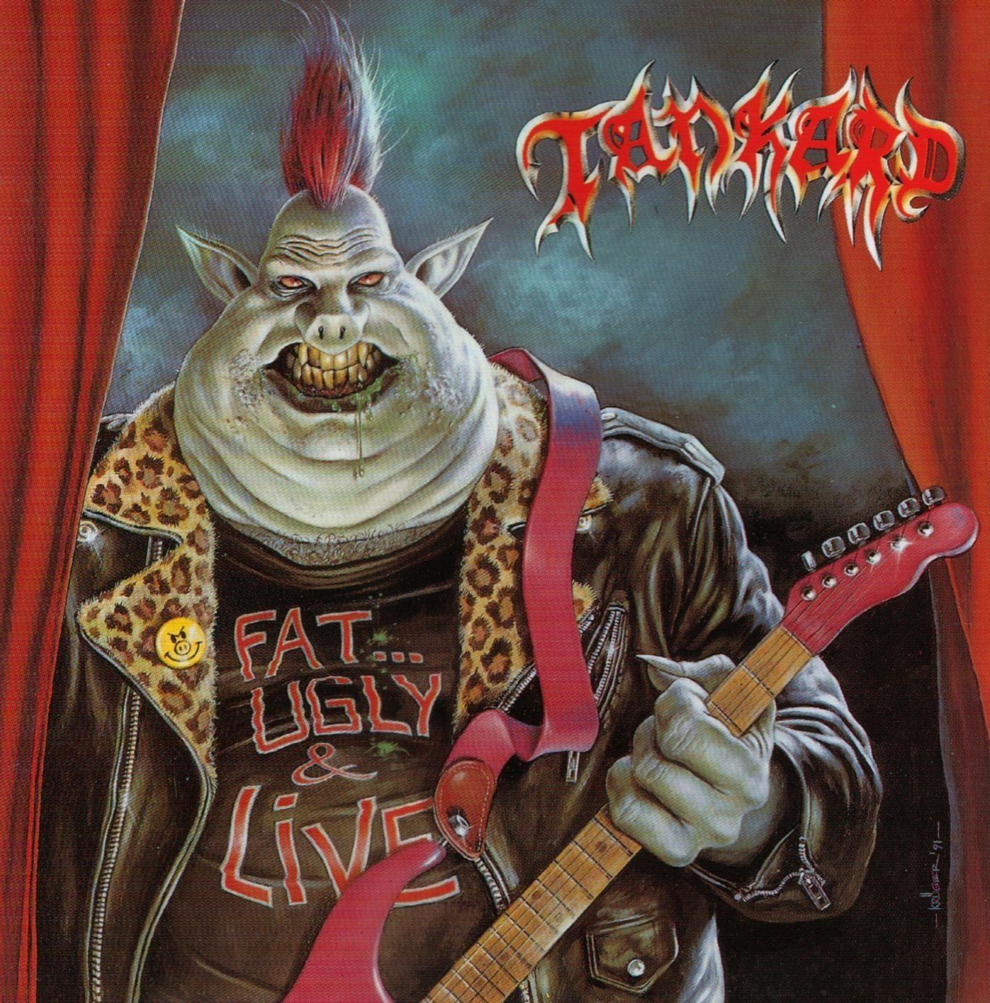 Album cover of "Fat... Ugly & Live" by Tankard