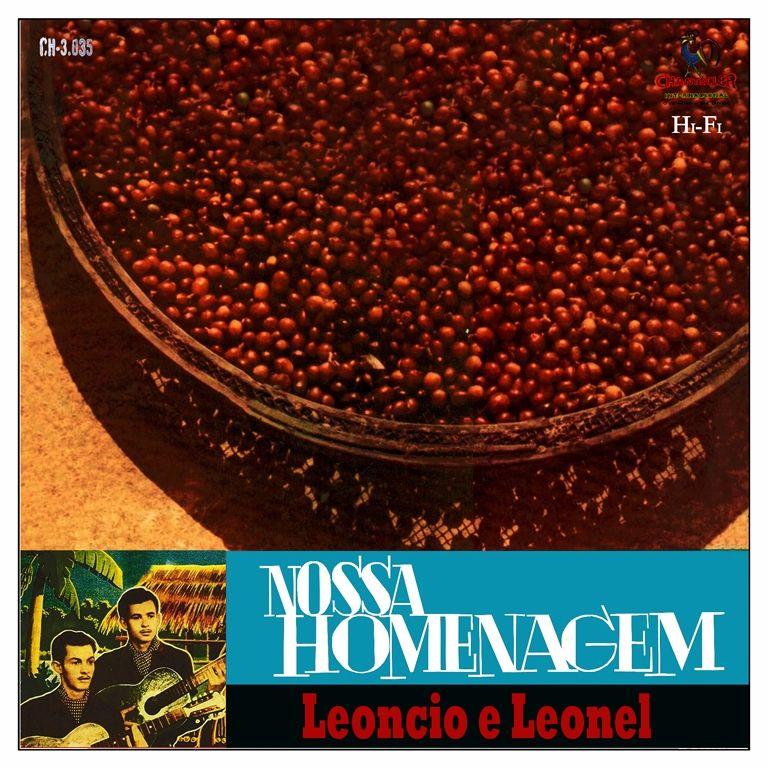 Capa do álbum "Nossa Homenagem", de Leôncio e Leonel