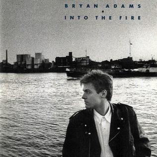 Album cover of "Into The Fire" by Bryan Adams