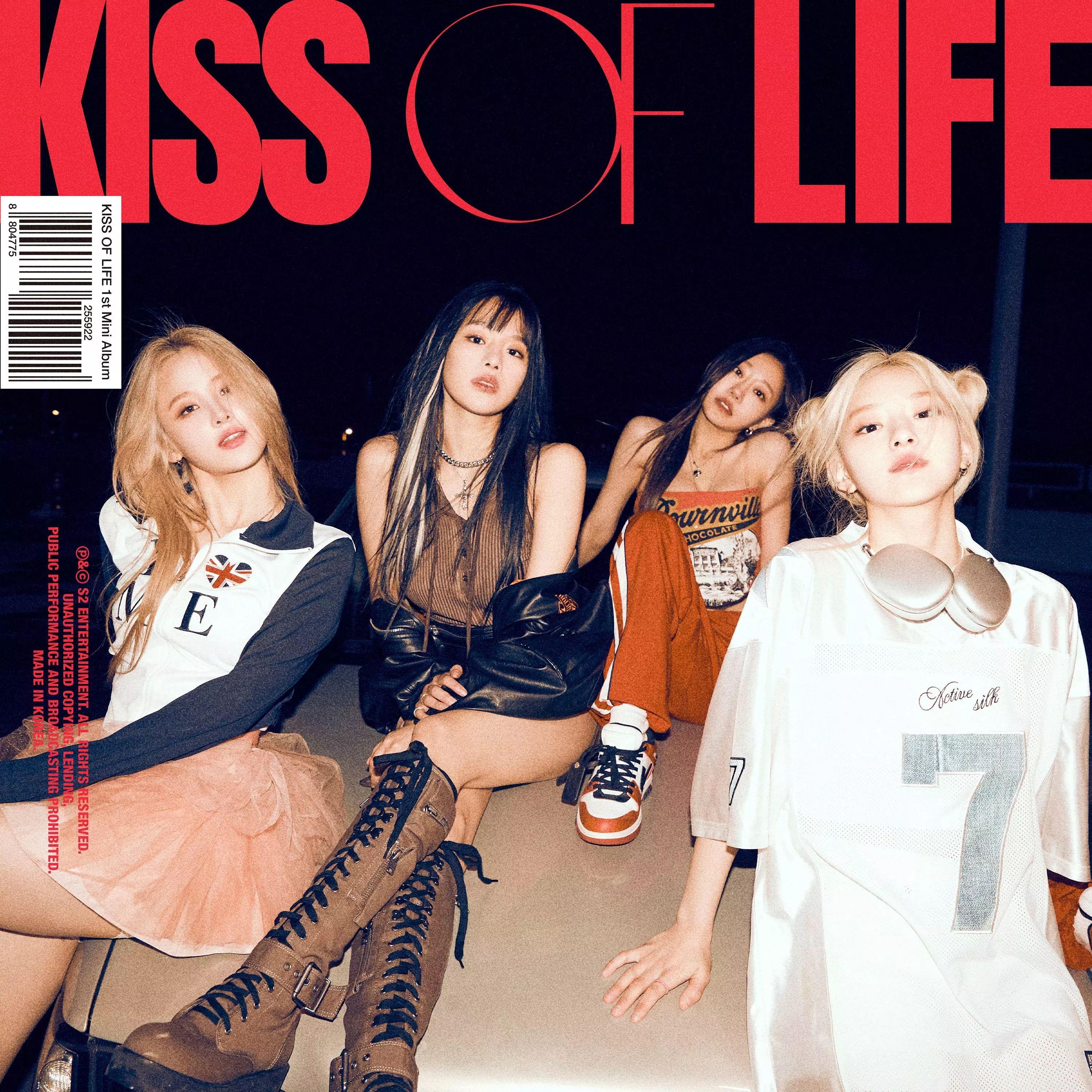 Capa do Sencillo/EP "KISS OF LIFE", de KISS OF LIFE