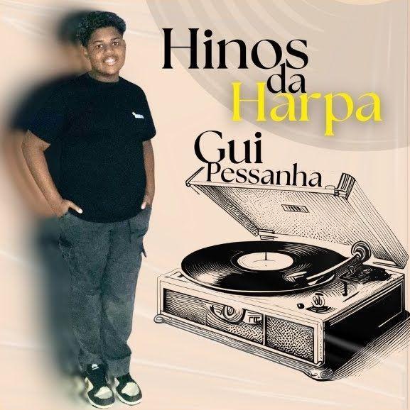 Portada de Álbum "Hinos da Harpa", de Gui Pessanha