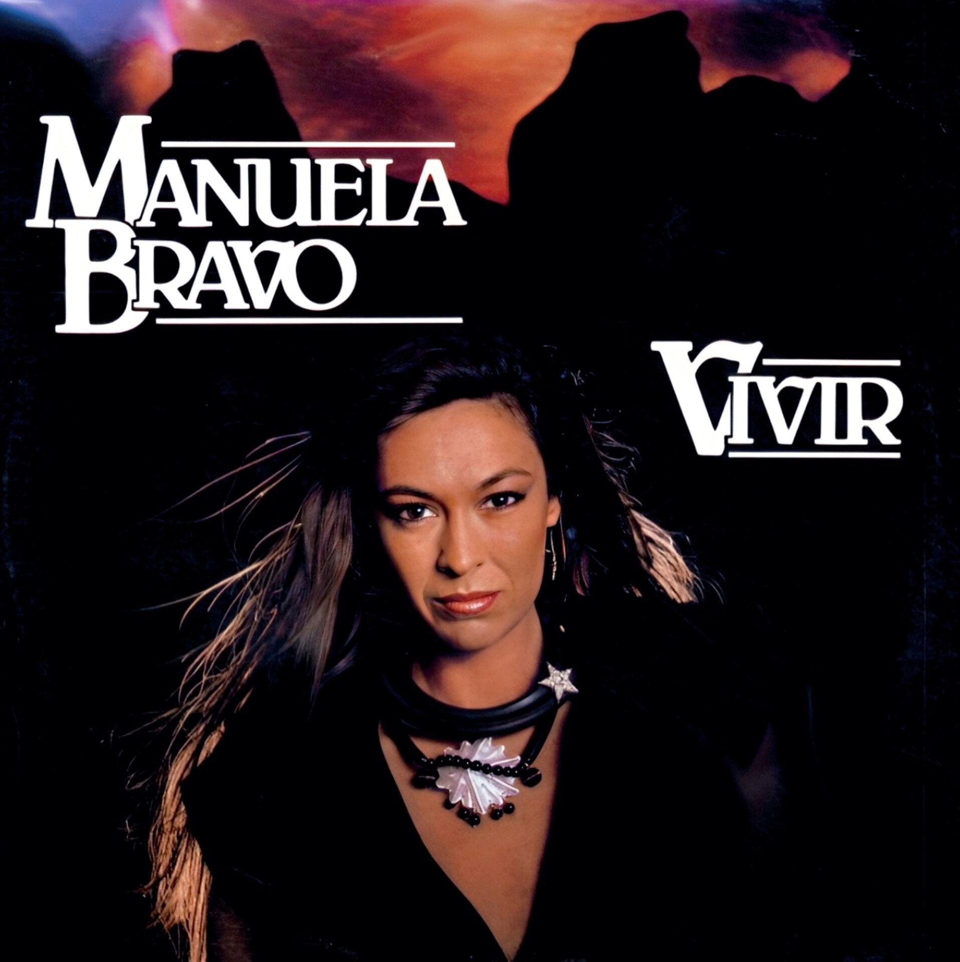 Portada del álbum "Vivir", de Manuela Bravo