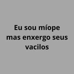 Portada de Álbum "Eu Sou Míope Mais Enxergo Seus Vacilos", de David Defante