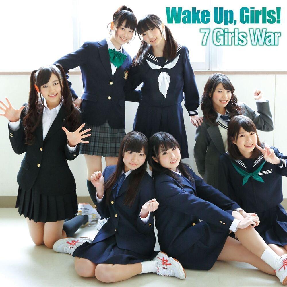 Portada de Sencillo/EP "7 Girls War", de Wake Up, Girls!