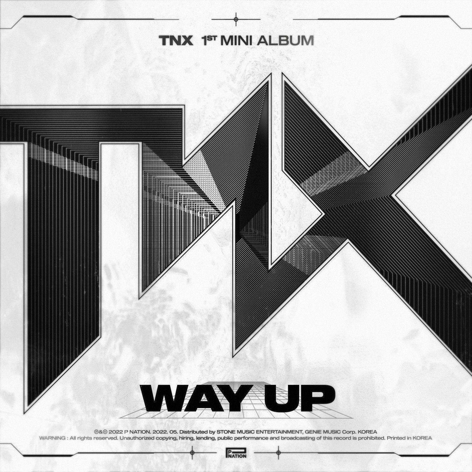 Portada de Sencillo/EP "WAY UP", de TNX (K-pop)