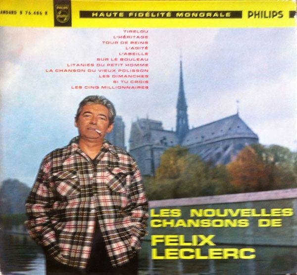 Portada de Álbum "Les Nouvelles Chansons De Félix Leclerc - N° 2", de Félix Leclerc