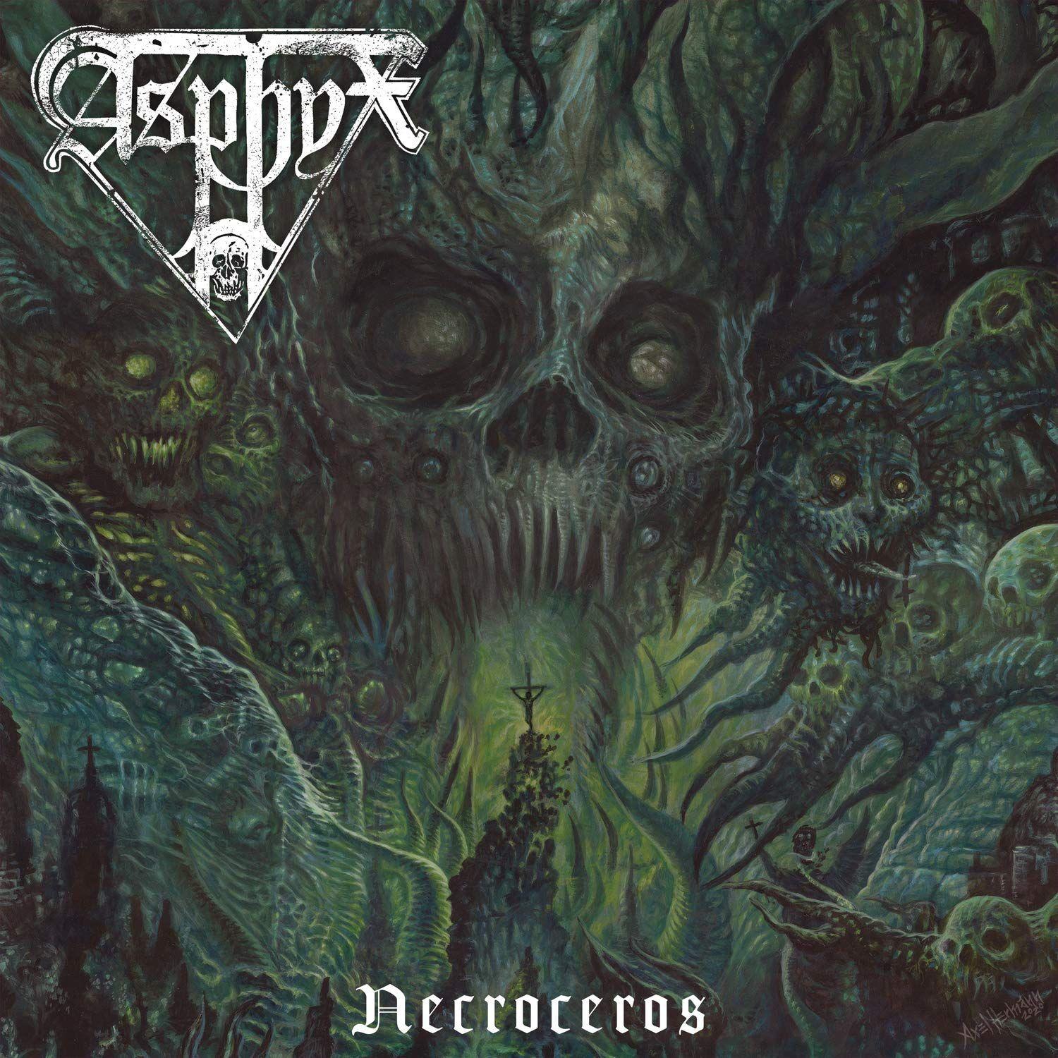 Portada de Álbum "Necroceros", de Asphyx
