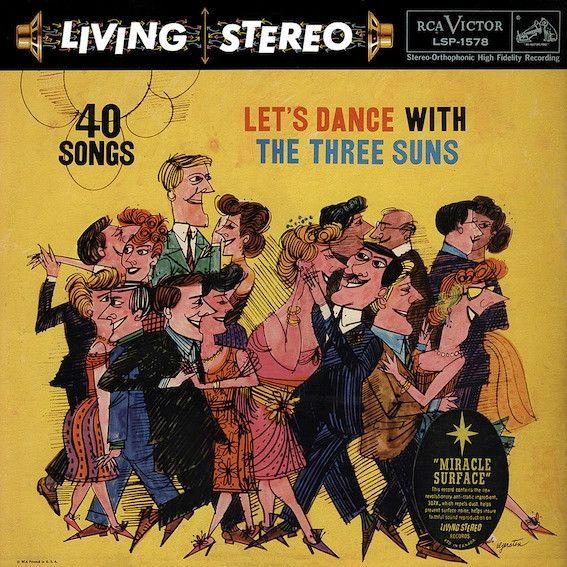 Capa do álbum "Let's Dance With The Three Suns", de The Three Suns