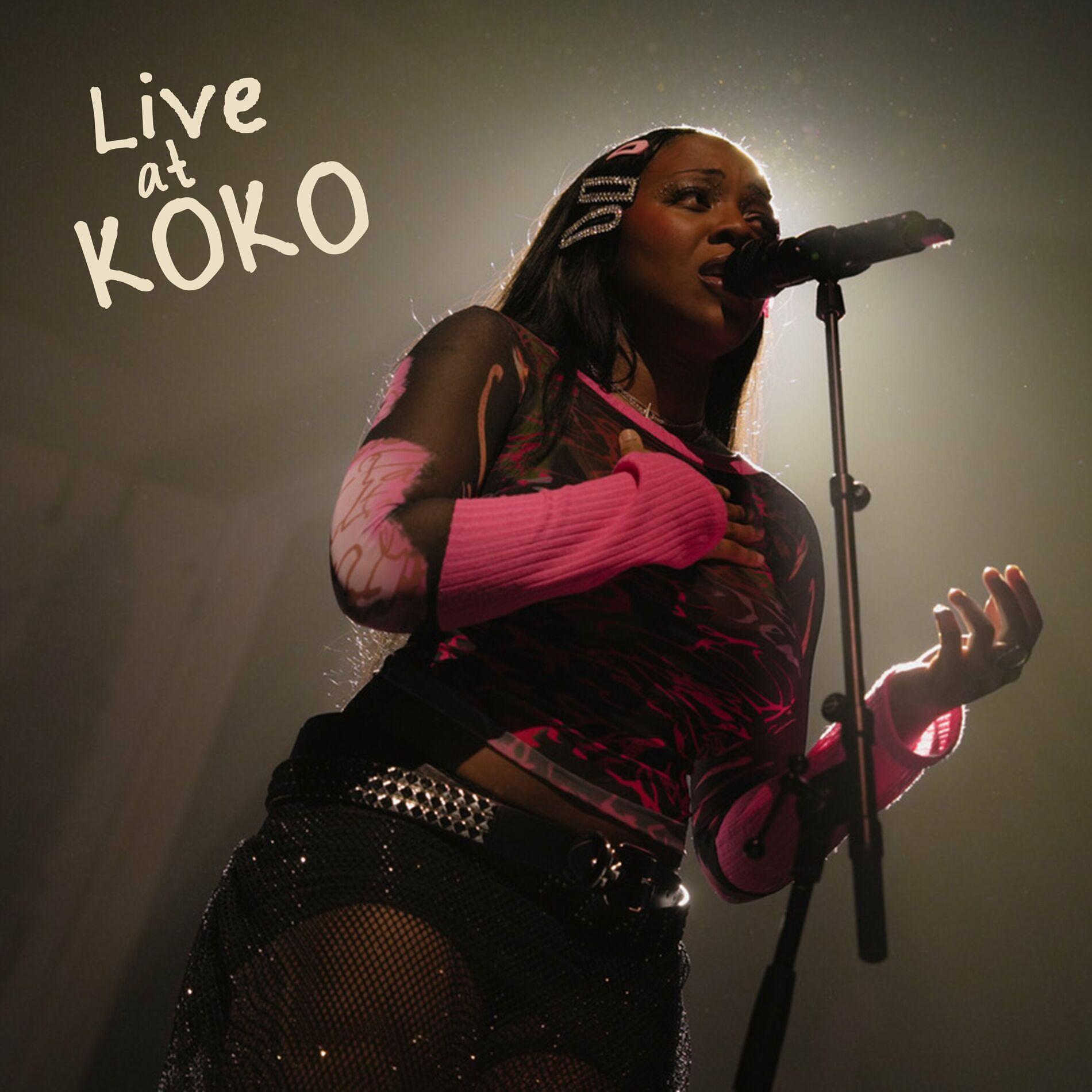 Portada de Sencillo/EP "Live at KOKO", de Rachel Chinouriri