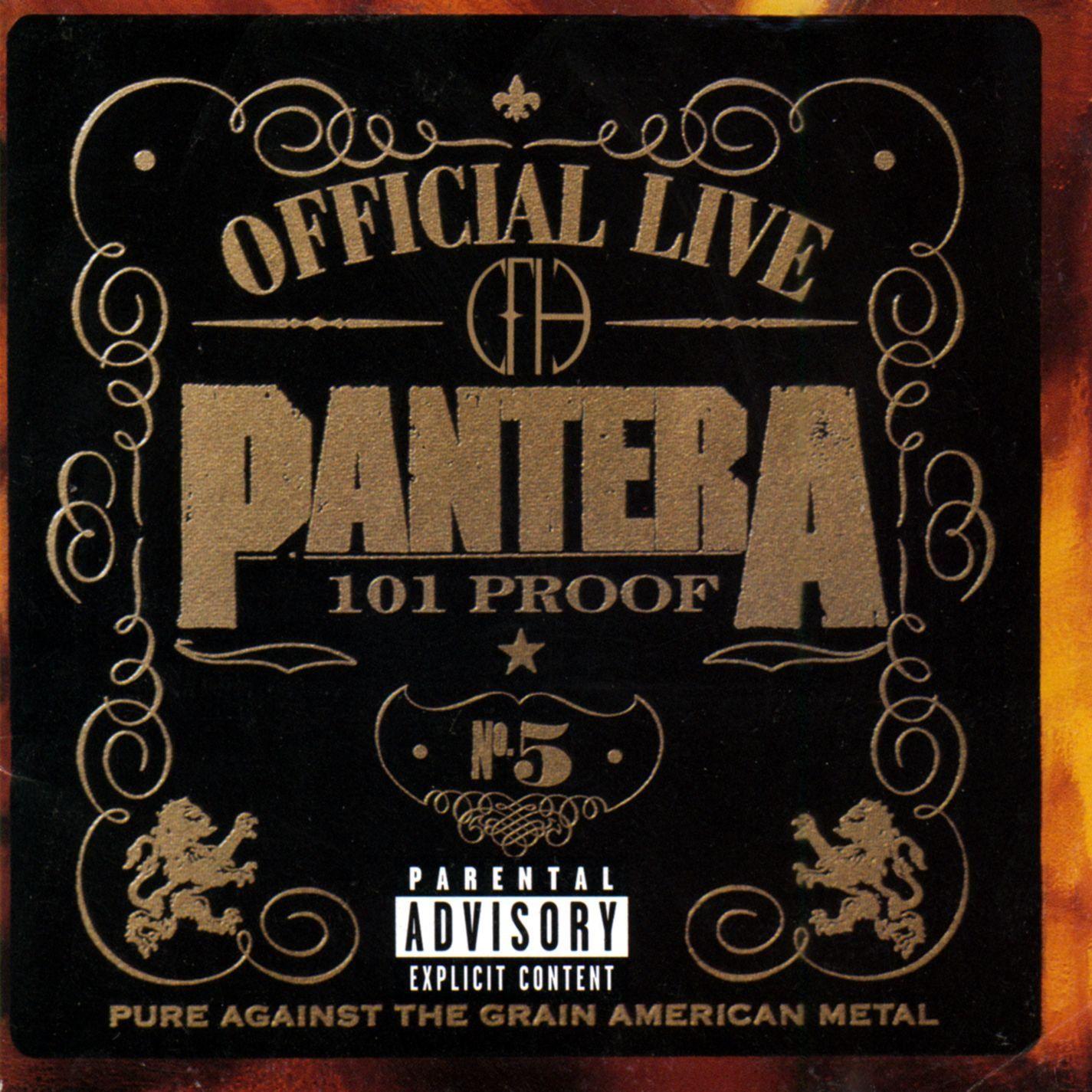 Portada del álbum "Official Live: 101 Proof", de Pantera