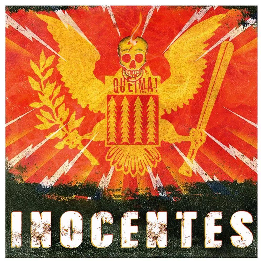 Capa do álbum "Queima!", de Inocentes