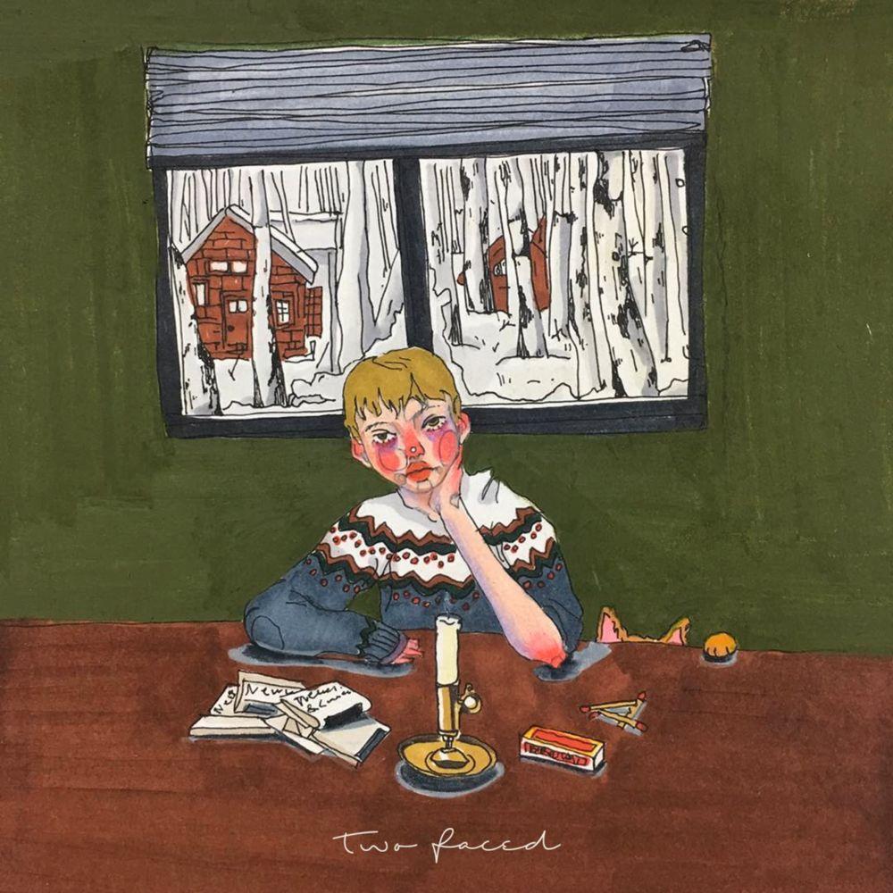 Capa do álbum "two faced", de Slchld