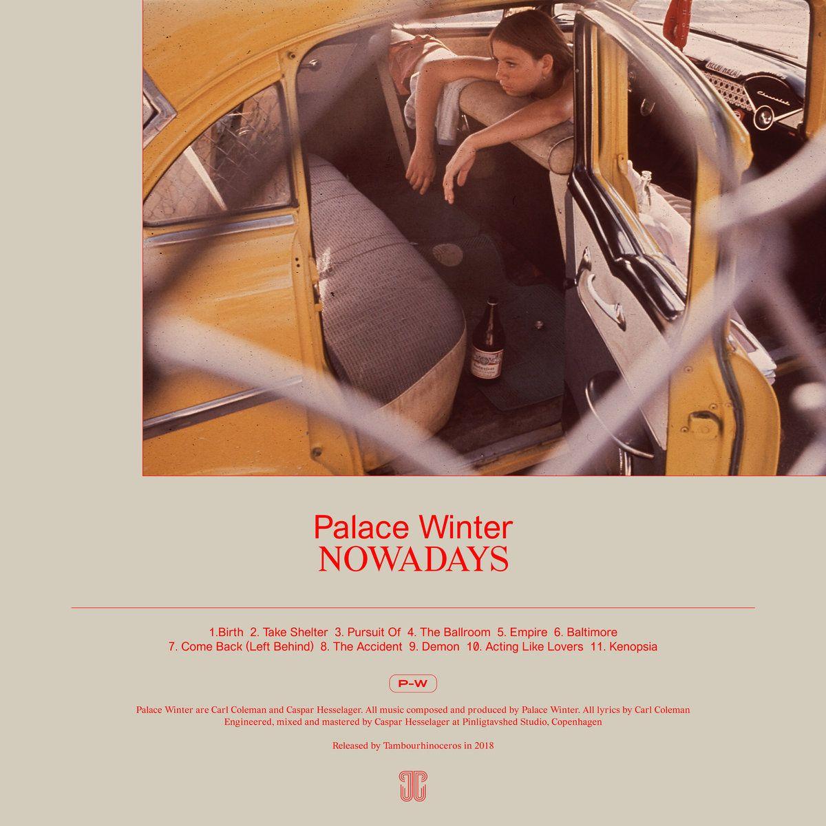 Portada de Álbum "Nowadays", de Palace Winter