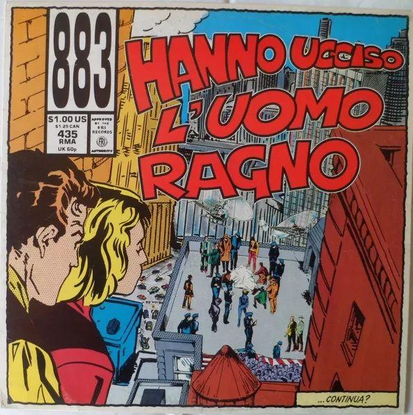 Capa do Álbum "Hanno Ucciso L'uomo Ragno", de 883