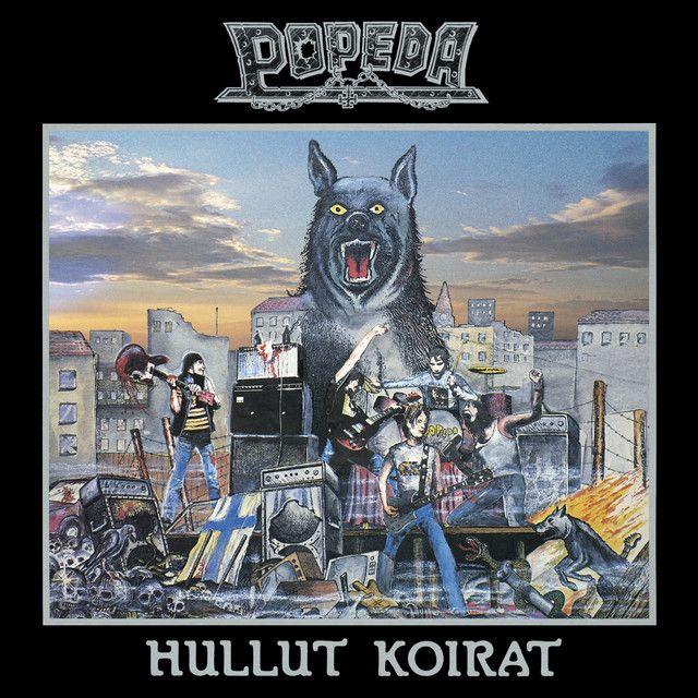 Portada de Álbum "Hullut Koirat", de Popeda