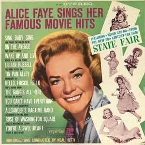 Album cover of "Sings Her Famous Movie Hits" by Alice Faye
