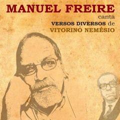 Portada de Álbum "Canta Versos Diversos de Vitorino Nemésio", de Manuel Freire