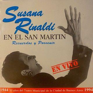 Portada de Álbum "En El San Martin - En Vivo", de Susana Rinaldi