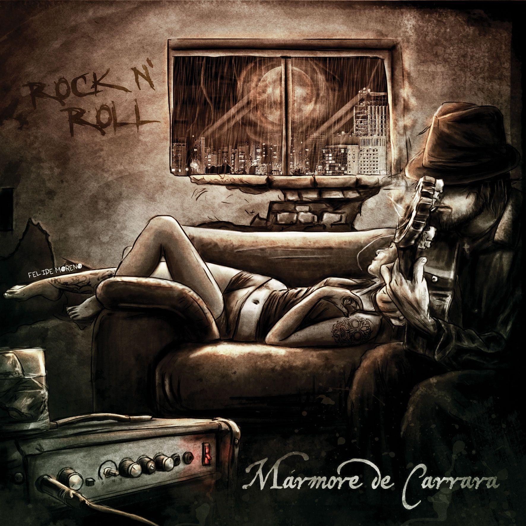 Album cover of "Rock and Roll" by Mármore de Carrara