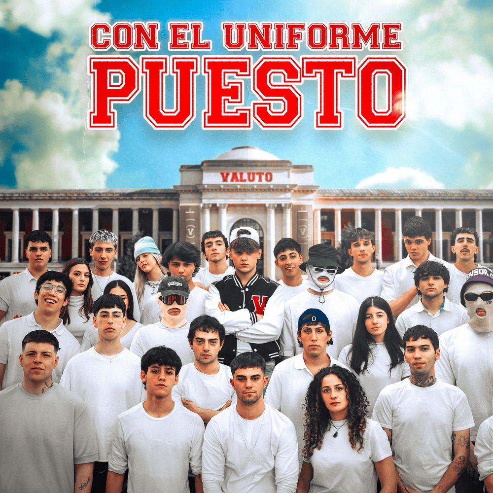 Capa do Single/EP "CON EL UNIFORME PUESTO", de Valuto