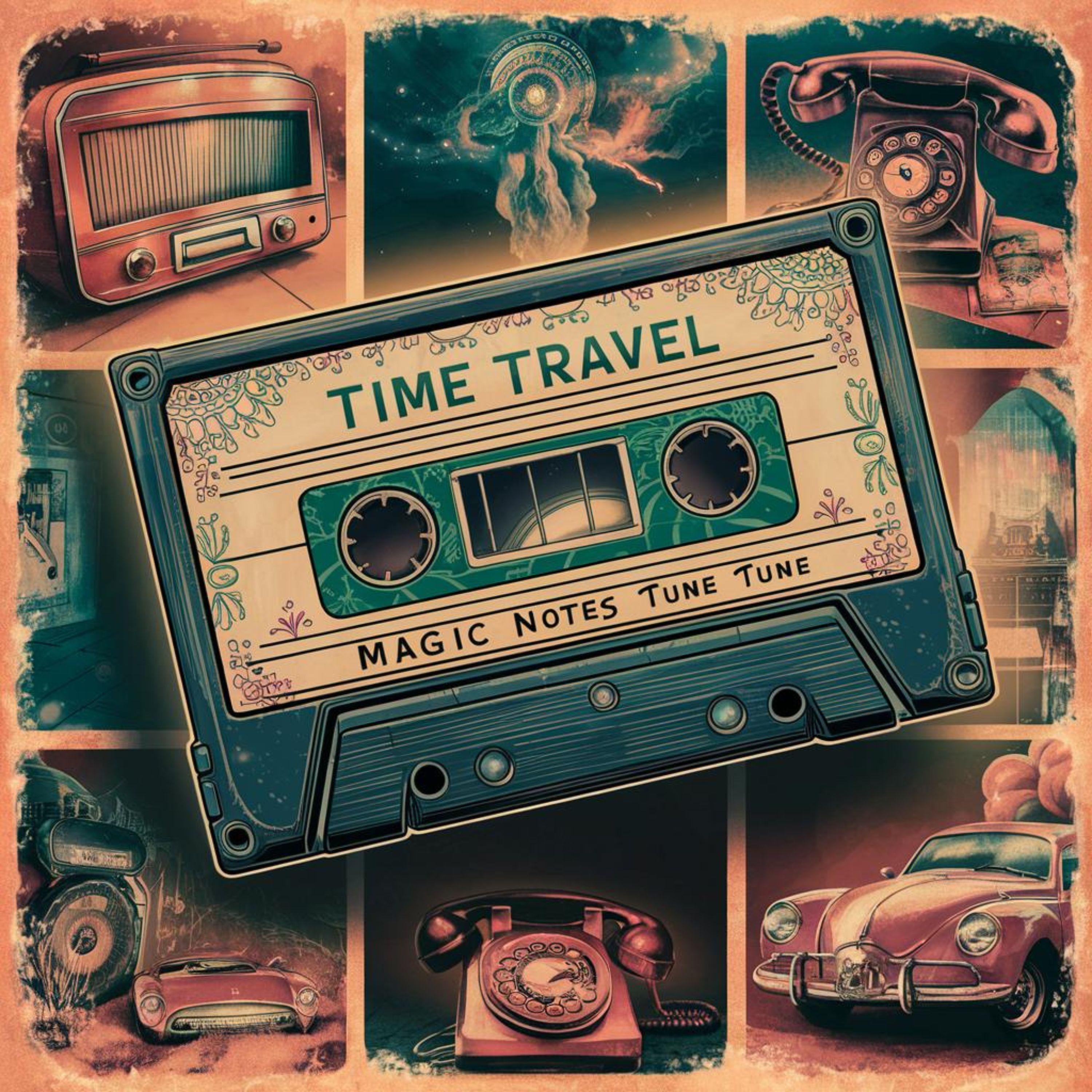 Portada del álbum "Time Travel", de Magic Notes Tune Tune