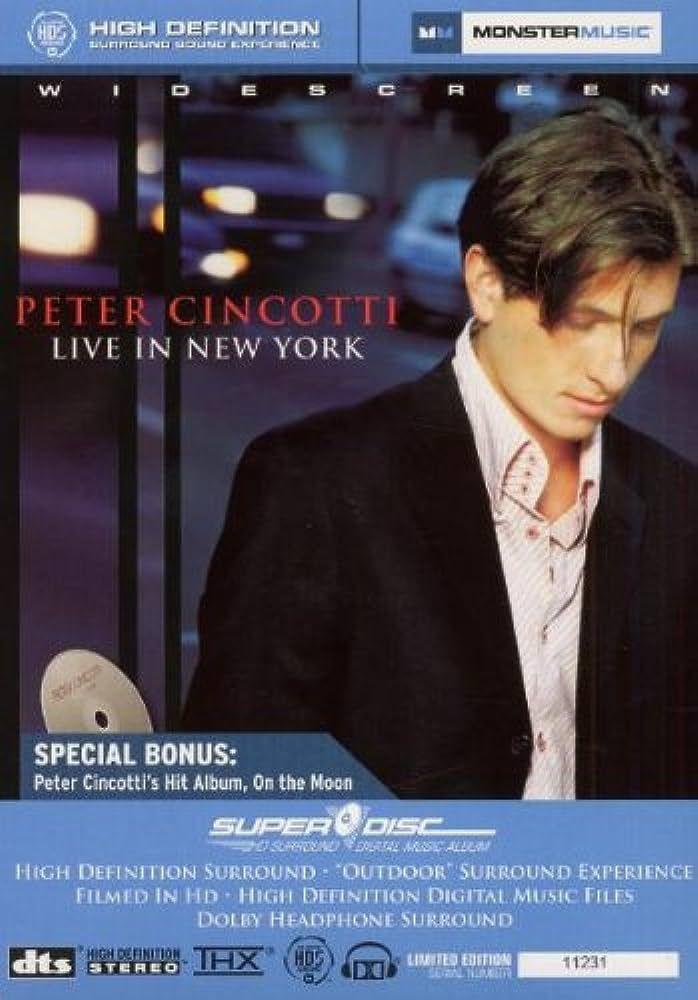 Portada de Álbum "Live In New York", de Peter Cincotti