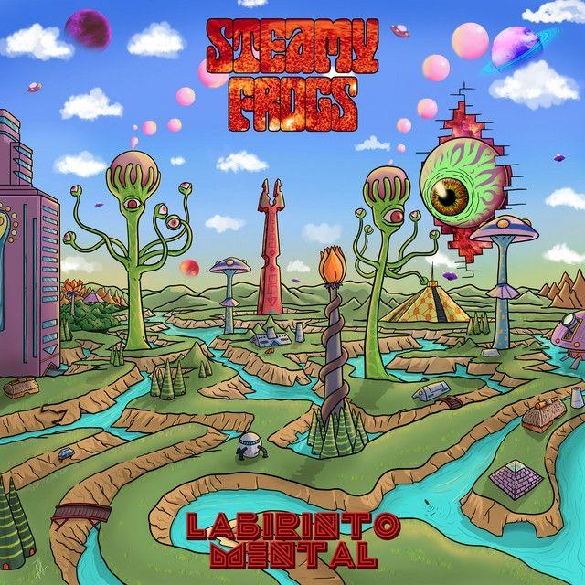 Capa do Álbum "Labirinto Mental", de Steamy Frogs