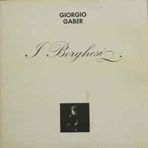 Portada de Álbum "I Borghesi", de Giorgio Gaber