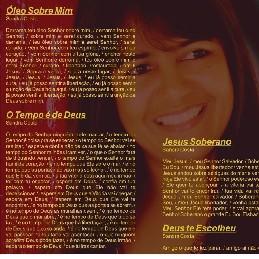 Portada de Álbum "Hoje No Altar", de Sandra di Paula