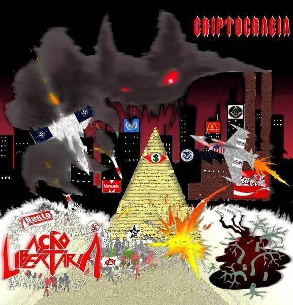 Portada de Sencillo/EP "Criptocracia", de Ação Libertária