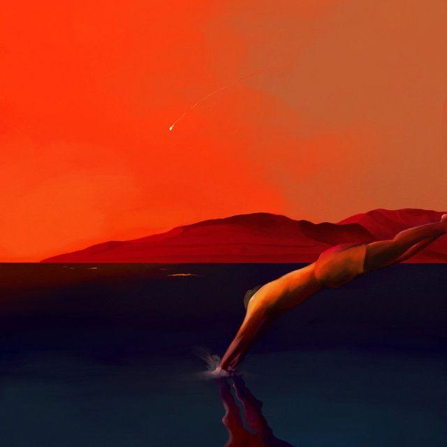 Portada de Sencillo/EP "Burning Sunset", de Hyunsang Ha