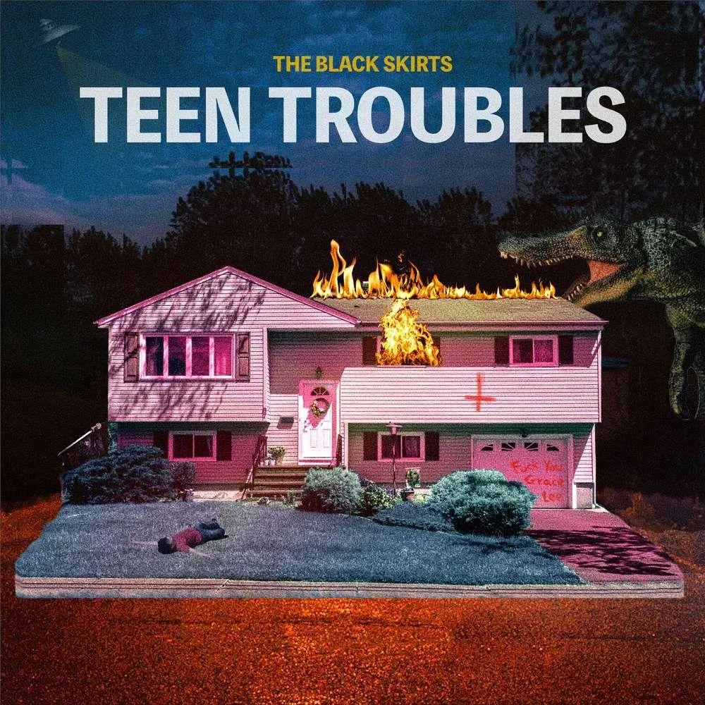 Portada de Álbum "TEEN TROUBLES", de The Black Skirts