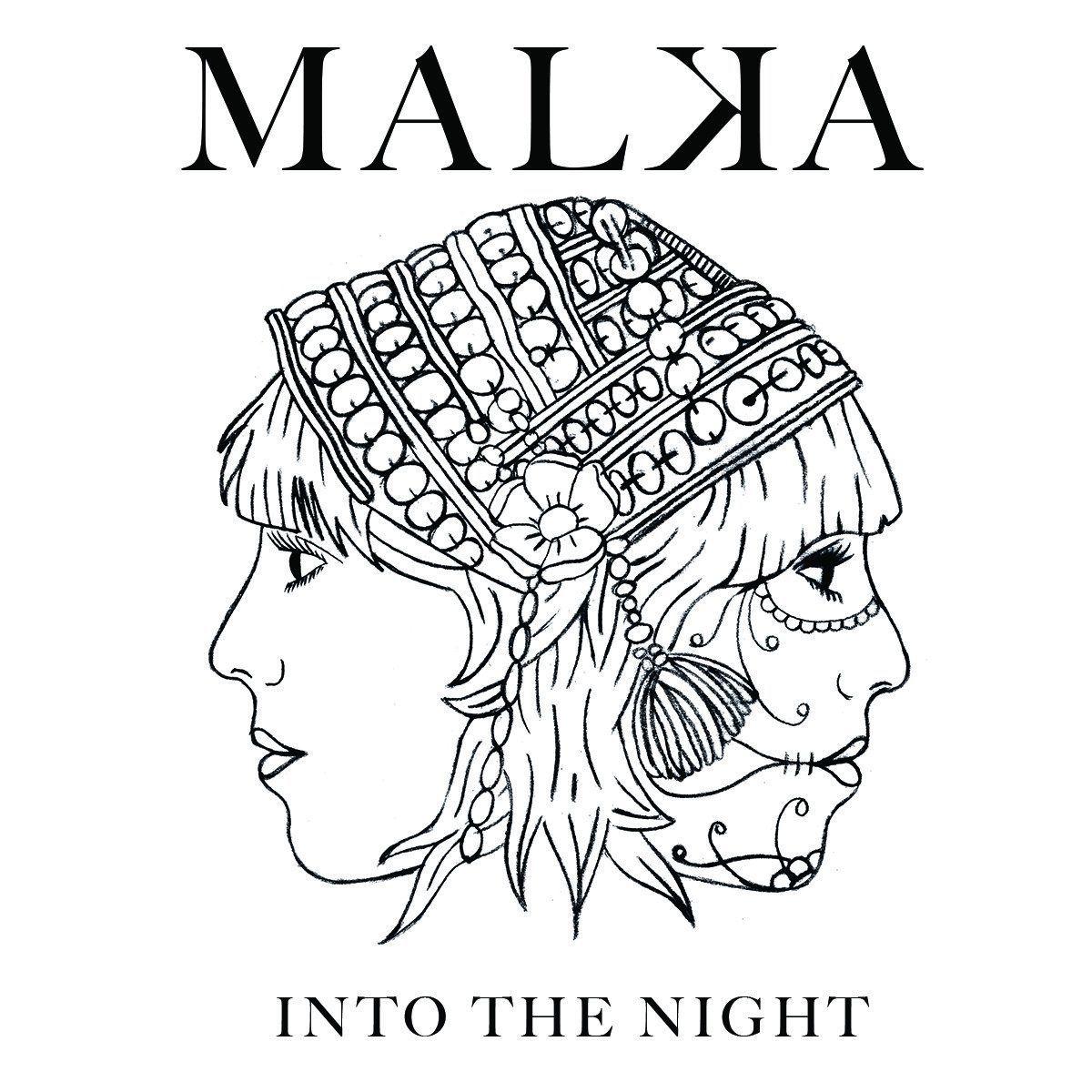 Portada del álbum "Into The Night", de Malka