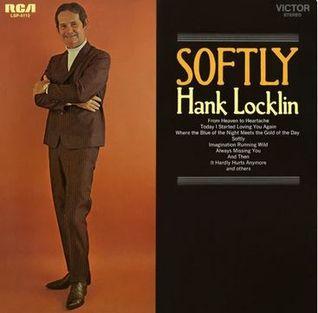 Portada del álbum "Softly", de Hank Locklin