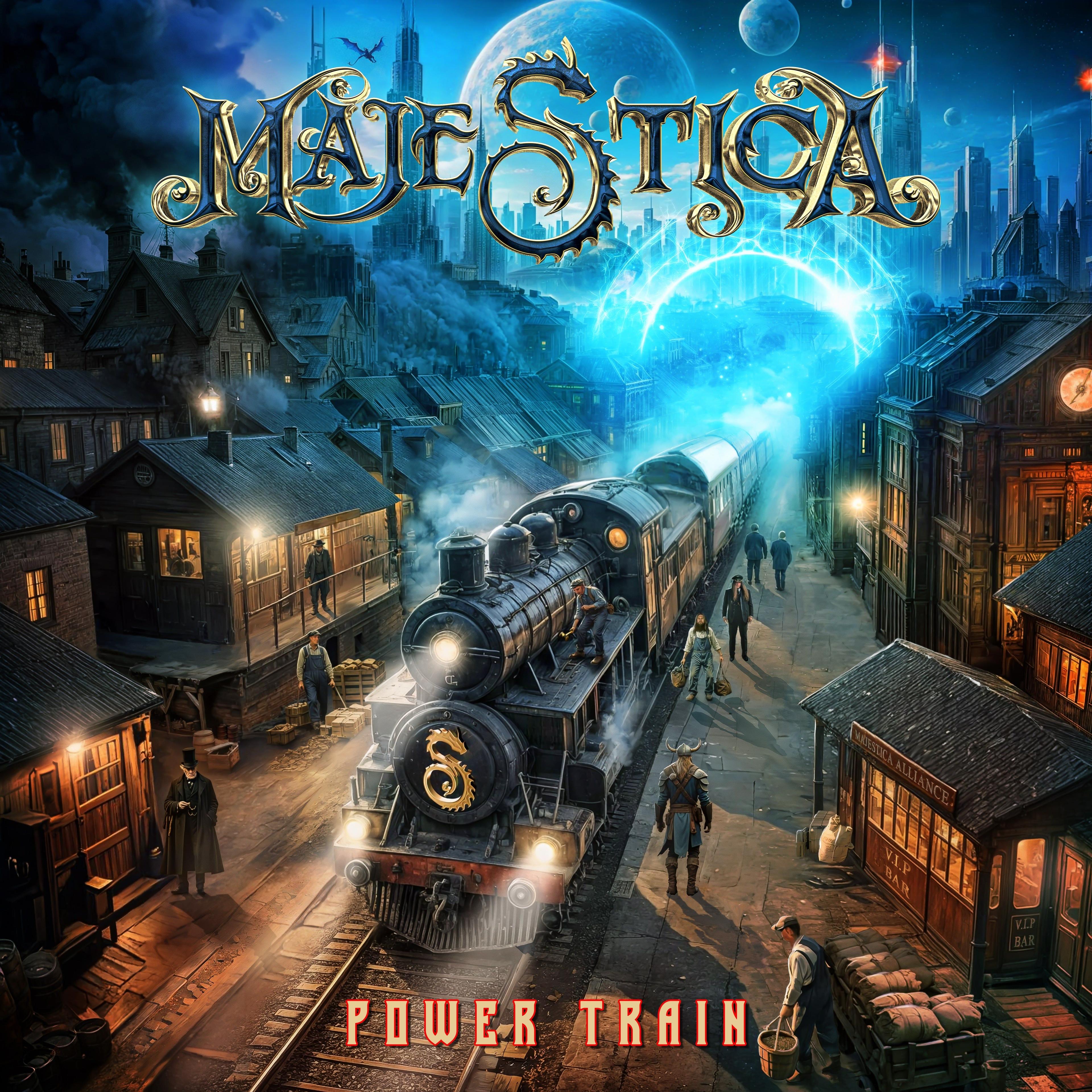Portada de Álbum "Power Train", de Majestica