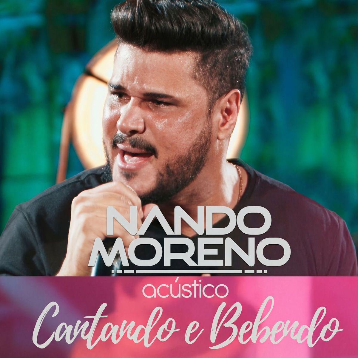 Portada del álbum "Cantando e Bebendo (acústico)", de Nando Moreno