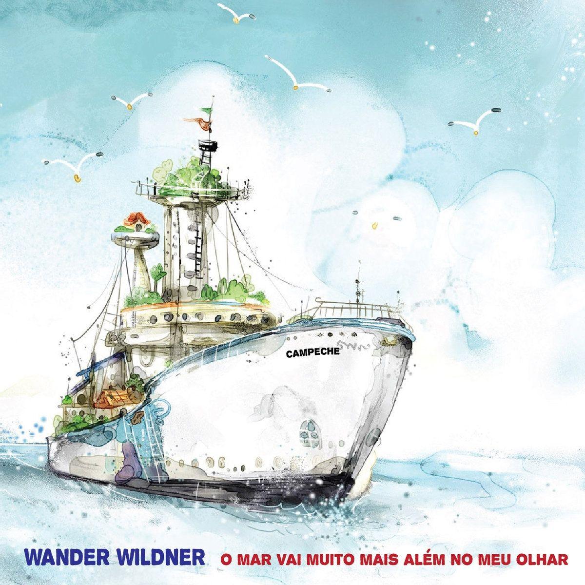 Portada de Álbum "O Mar Vai Muito Mais Além do Meu Olhar", de Wander Wildner