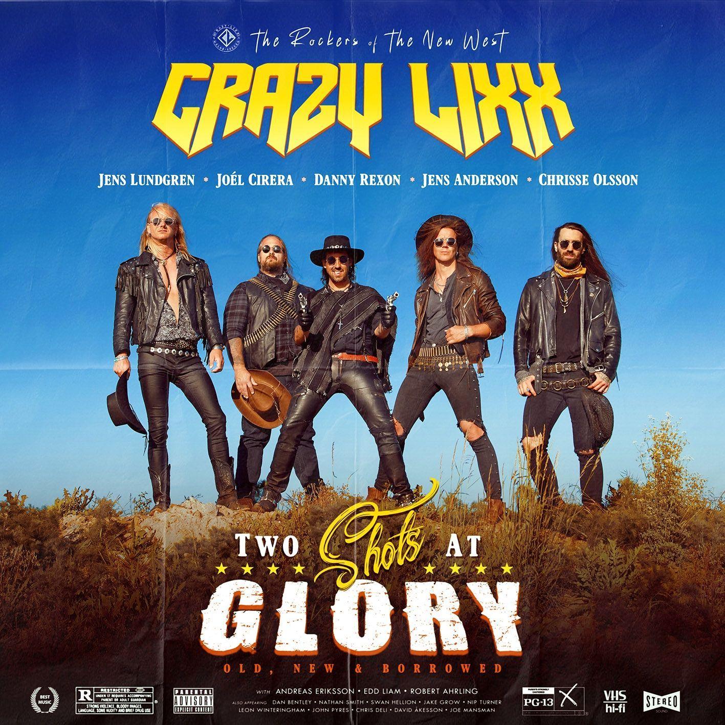 Portada del álbum "Two Shots At Glory", de Crazy Lixx