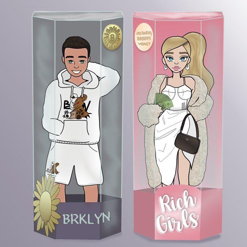 Portada de Sencillo/EP "Rich Girls", de Brooklyn Wyatt