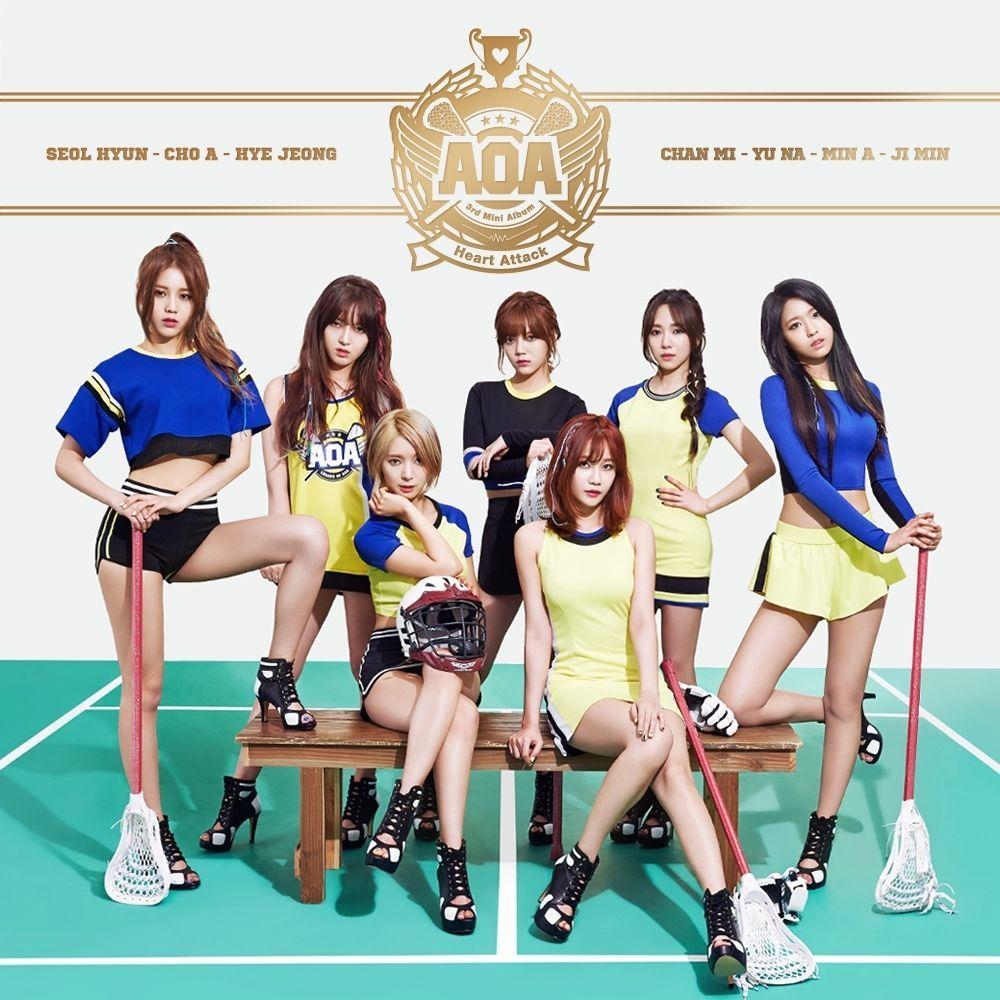 Capa do Single/EP "Heart Attack", de AOA