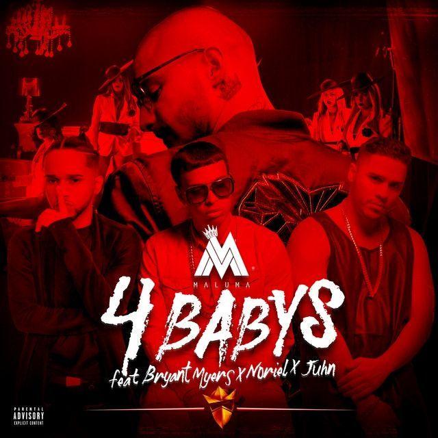 Capa do Single/EP "Cuatro Babys (feat. Trap Capos, Noriel, Bryant Myers y Juhn)", de Maluma