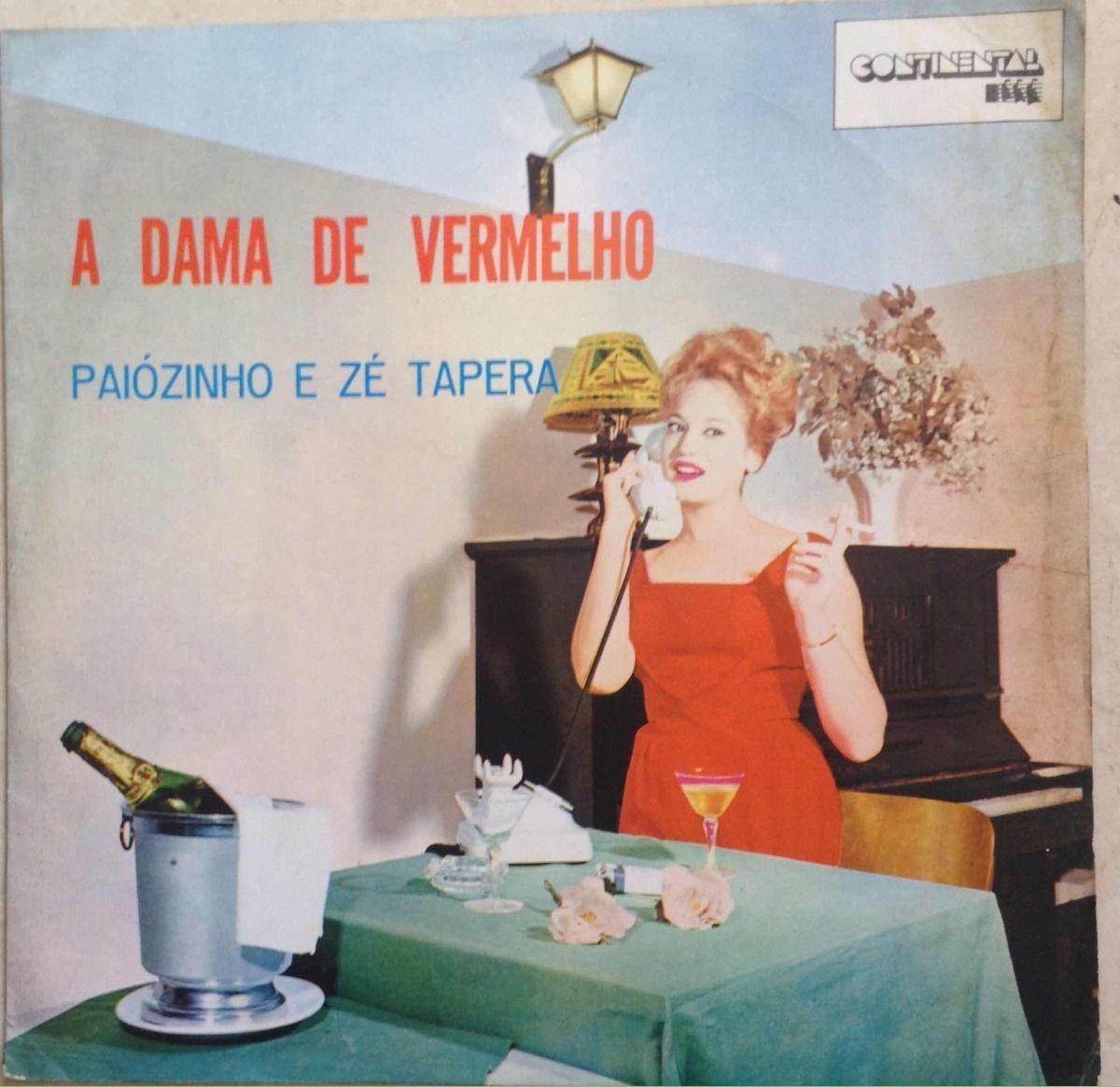 Portada de Álbum "A Dama de Vermelho", de Paiozinho e Zé Tapera