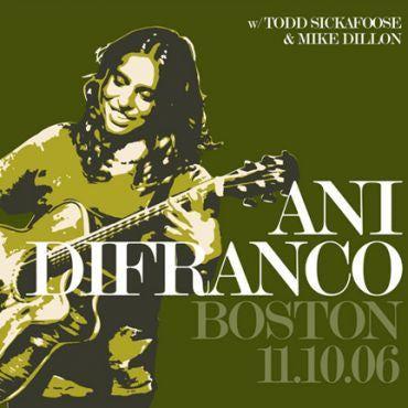 Portada de Álbum "Boston 11.10.06", de Ani DiFranco