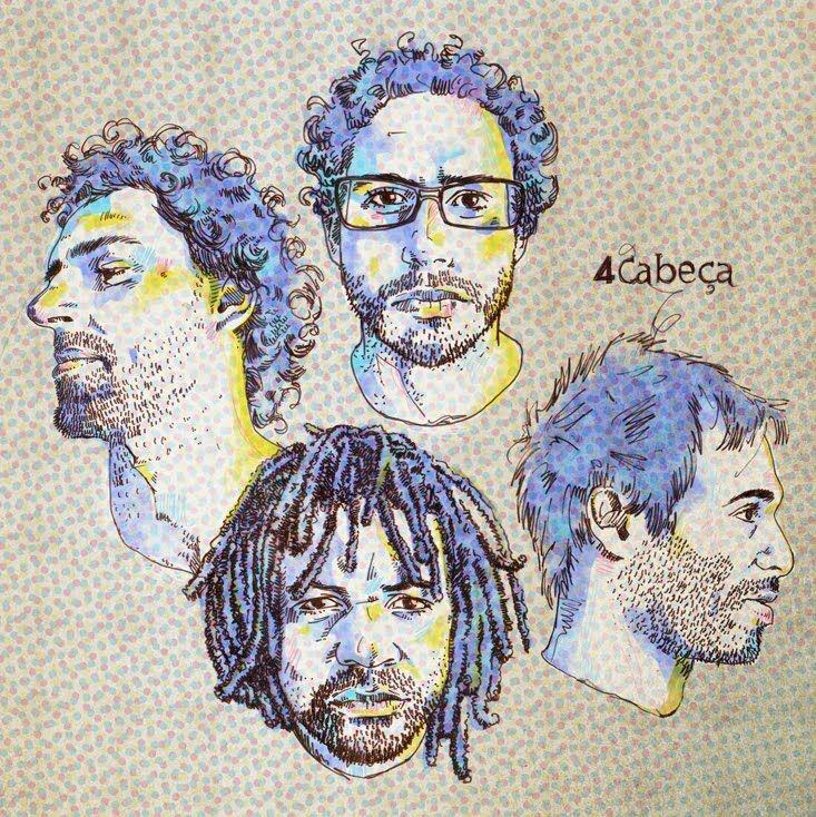 Capa do Álbum "4 Cabeça", de Baia