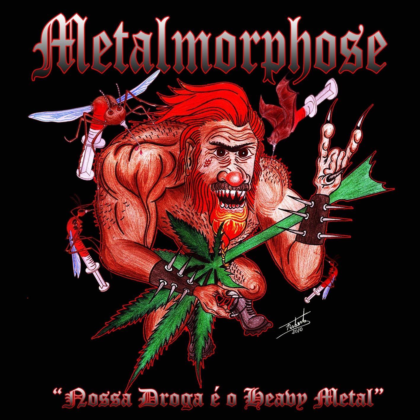 Portada de Álbum "Nossa Droga É O Heavy Metal", de Metalmorphose
