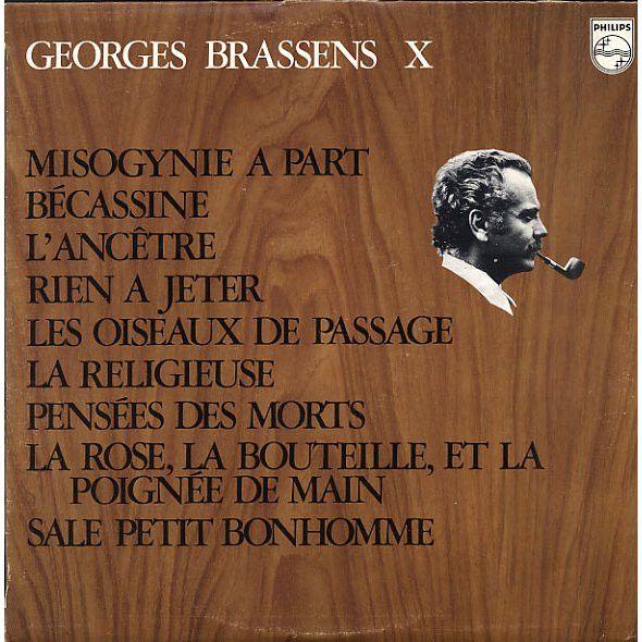 Album cover of "X" by Georges Brassens