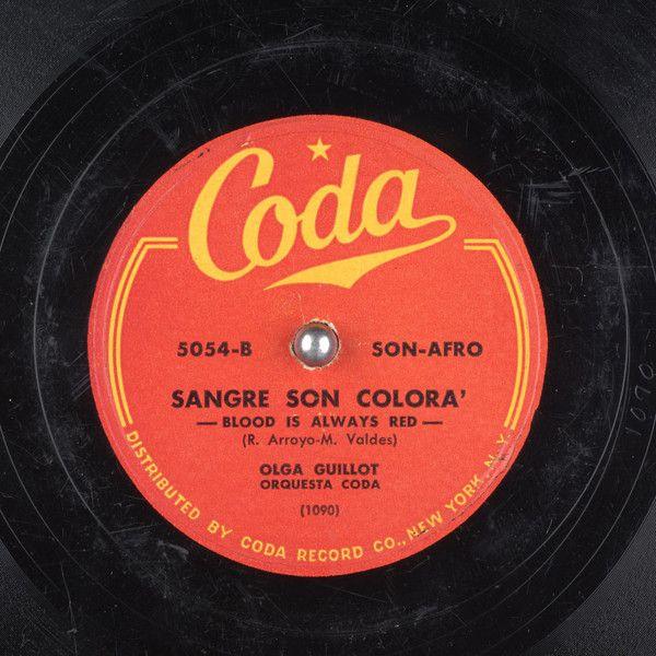 Portada de Sencillo/EP "tu Felicidad (Your Happiness) / Sangre Son Colora' (Blood is Always Red)", de Olga Guillot