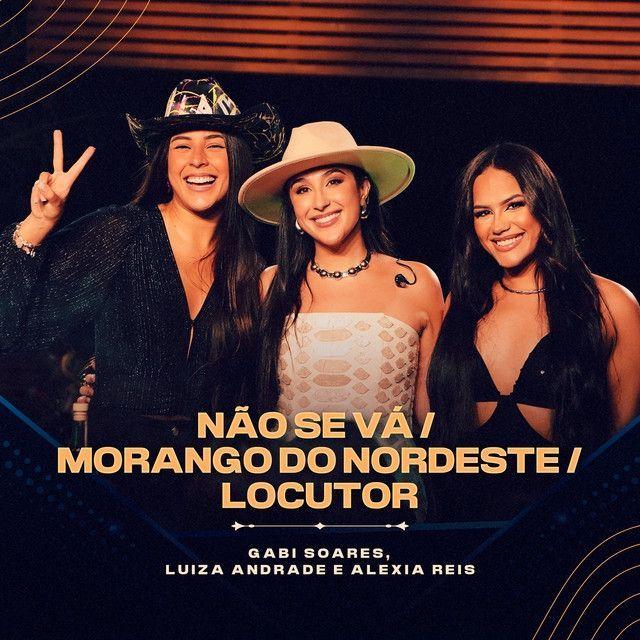 Portada de Sencillo/EP "Não Se Vá / Morango do Nordeste / Locutor (part. Gabi Soares e Luiza Andrade) (Ao Vivo)", de Alexia Reis